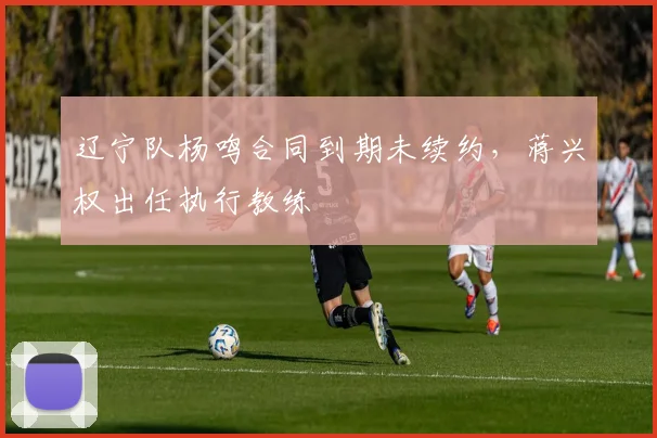 辽宁队杨鸣合同到期未续约，蒋兴权出任执行教练